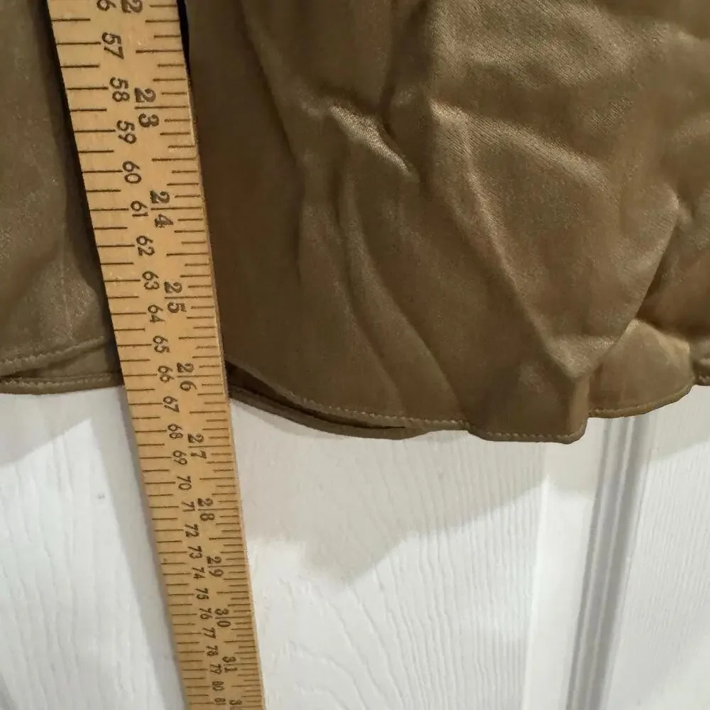 NWT J.Crew Collection Astrid wide-leg pull-on pant luster crepe Earth‎ Brown 10 - Picture 8 of 12